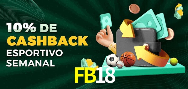 10% de bônus de cashback na FB18